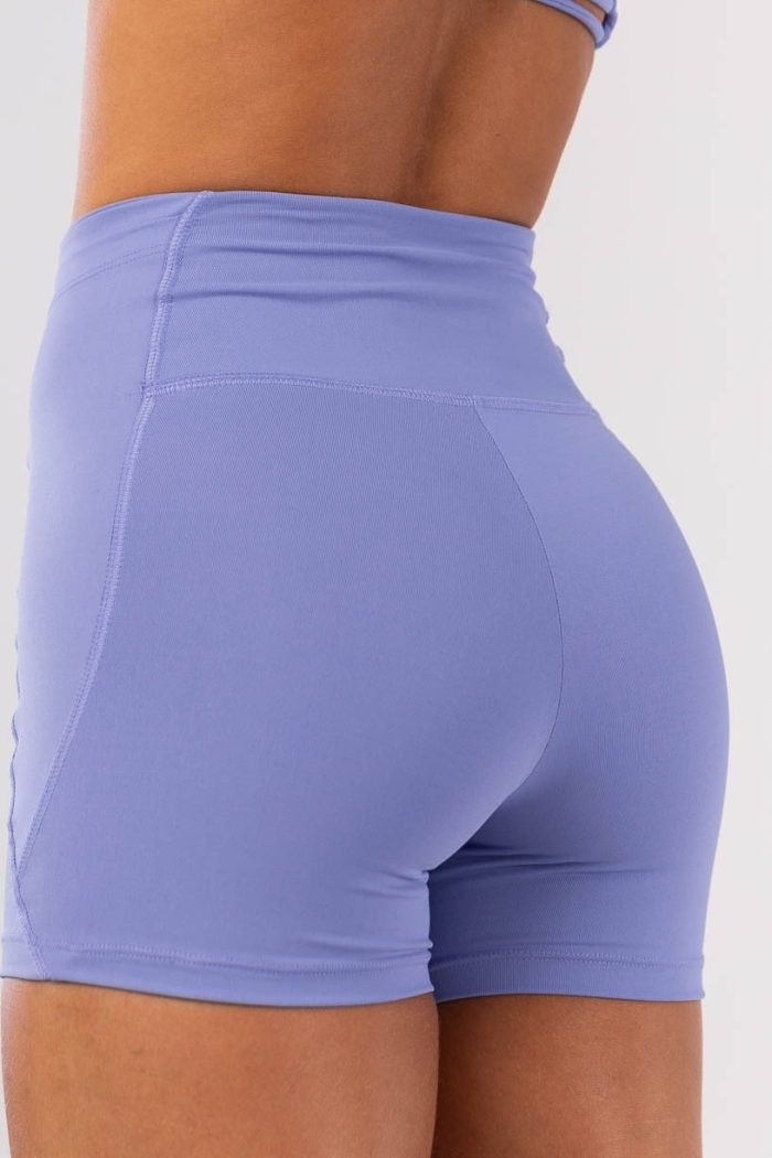 Short con bolsillos laterales en la cintura (Azul Periwinkle) - Imagen 2