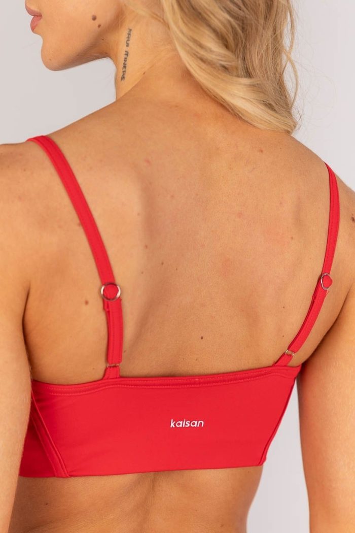 Top con Chapado y Tirantes Regulables (Rojo) - Imagen 1