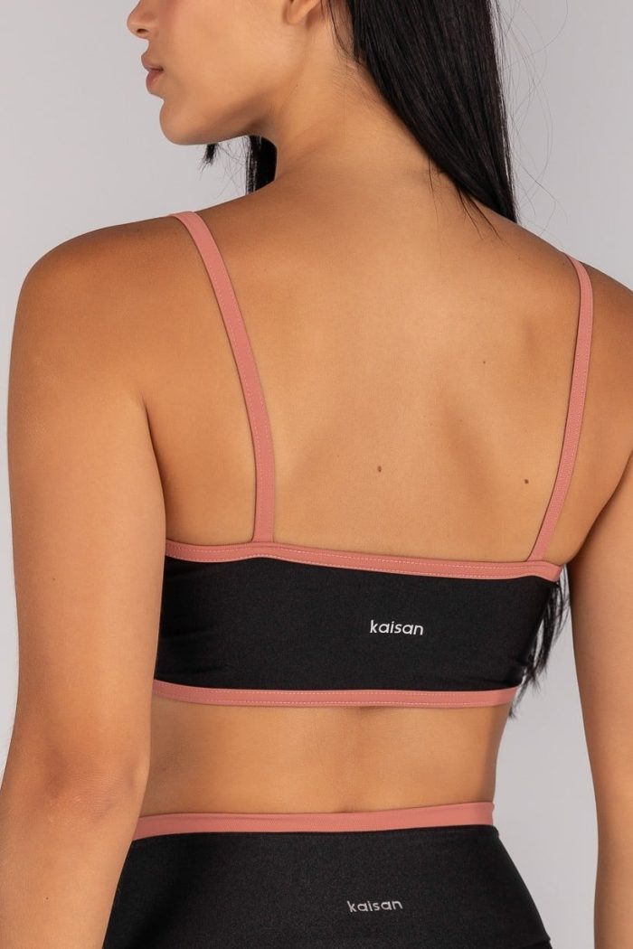 Top Metalizado con Tirantes (Negro / Terracota) - Imagen 2