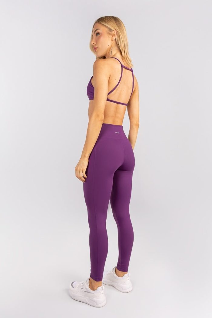 Pantalón tipo legging con bolsillos y recortes (Amatista) - Imagen 5