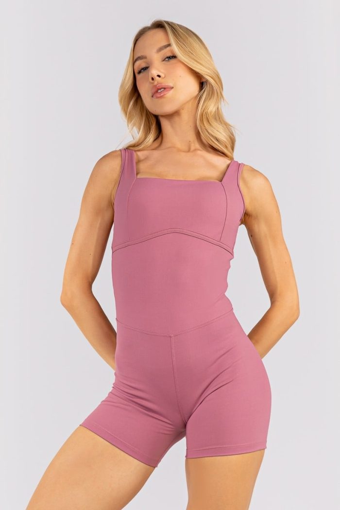 Enterizo corto con escote recto y tirantes anchos (Jazz) - Imagen 3