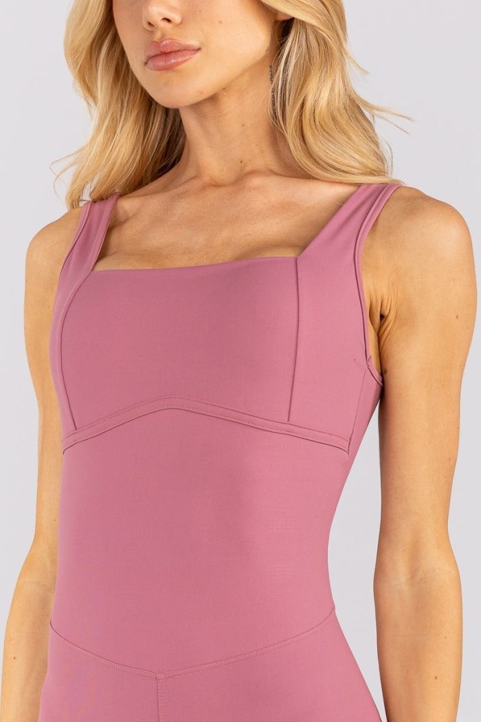 Enterizo corto con escote recto y tirantes anchos (Jazz) - Imagen 4