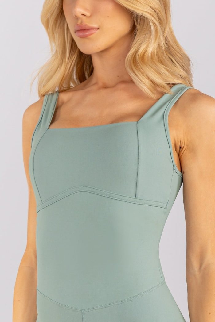 Enterizo corto con escote recto y tirantes anchos (Cítrus) - Imagen 5