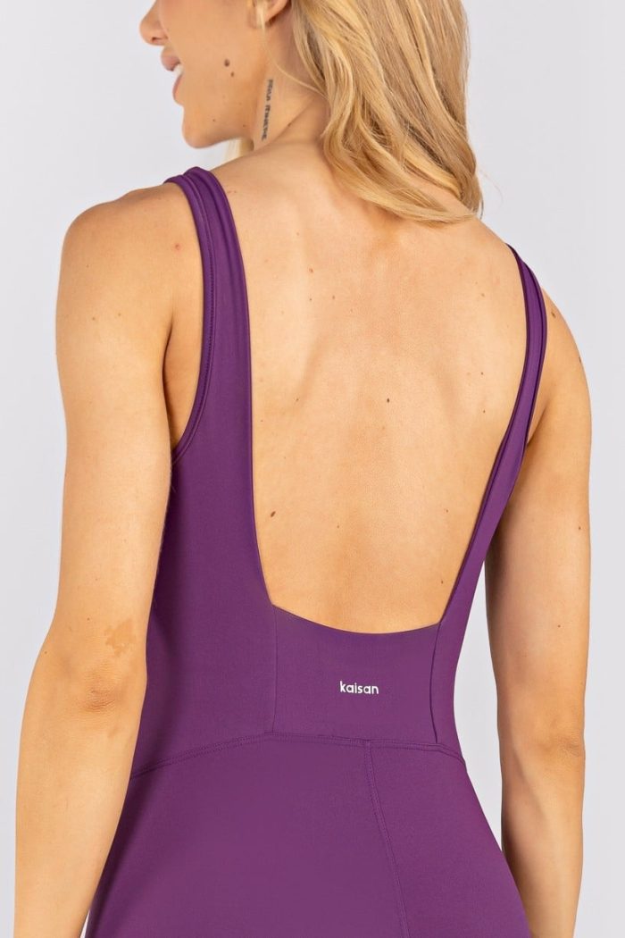 Monoprenda con Escote Recto y Tirantes Anchos (Amatista) - Imagen 3