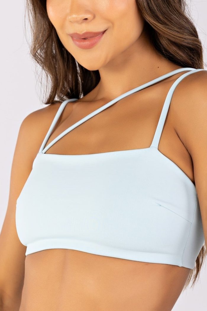 Top con escote recto y tirantes asimétricos (Glacial) - Imagen 1