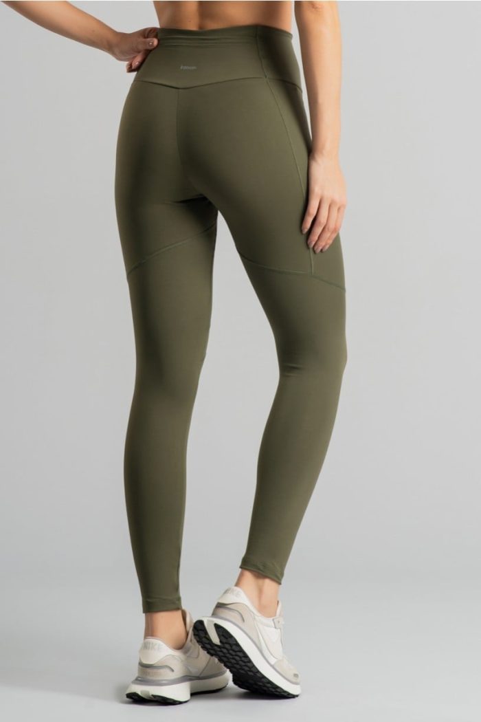 Legging sin gancho con bolsillo en la cintura (Militar) - Imagen 2