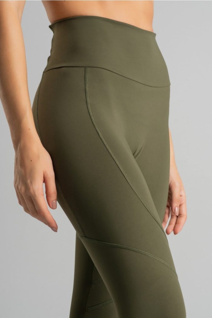 Legging sin gancho con bolsillo en la cintura (Militar) - Imagen 3