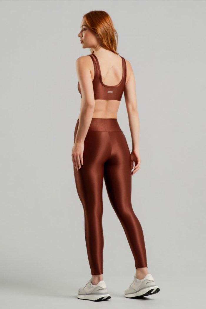Legging Canelado con Bolsillos Laterales (Tierra) - Imagen 3