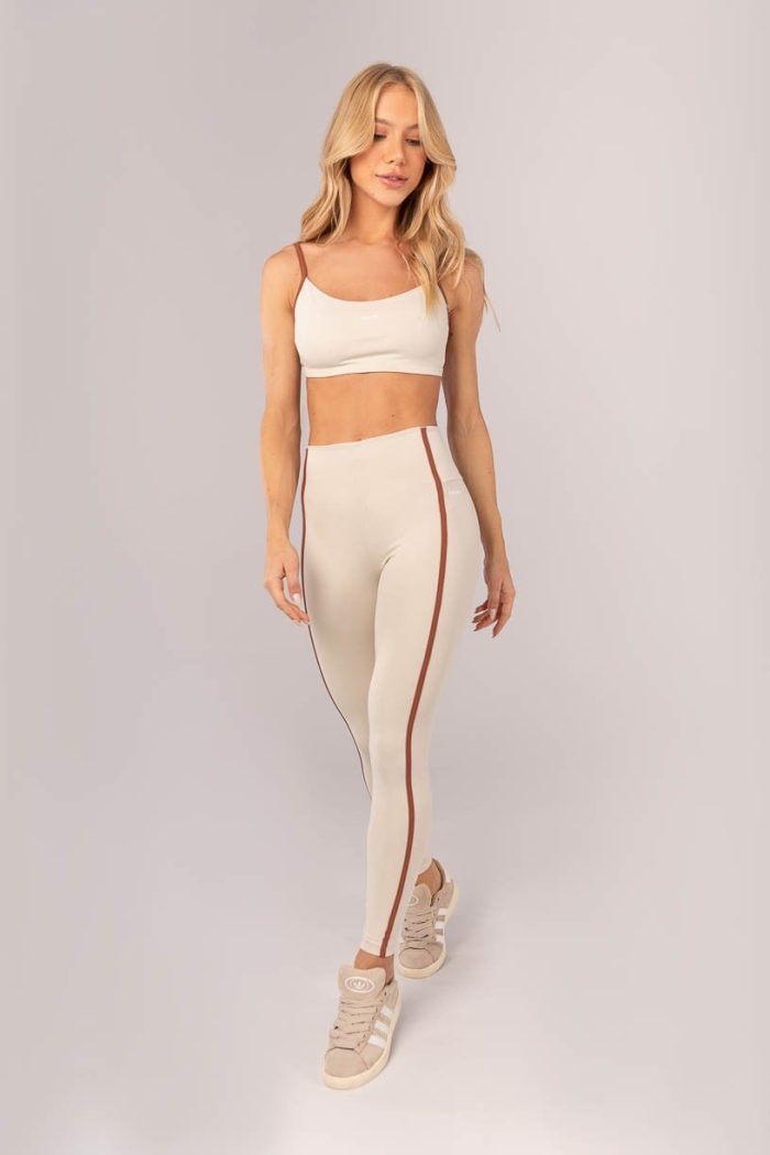 Legging con recortes (Beige / Marrón) - Imagen 5