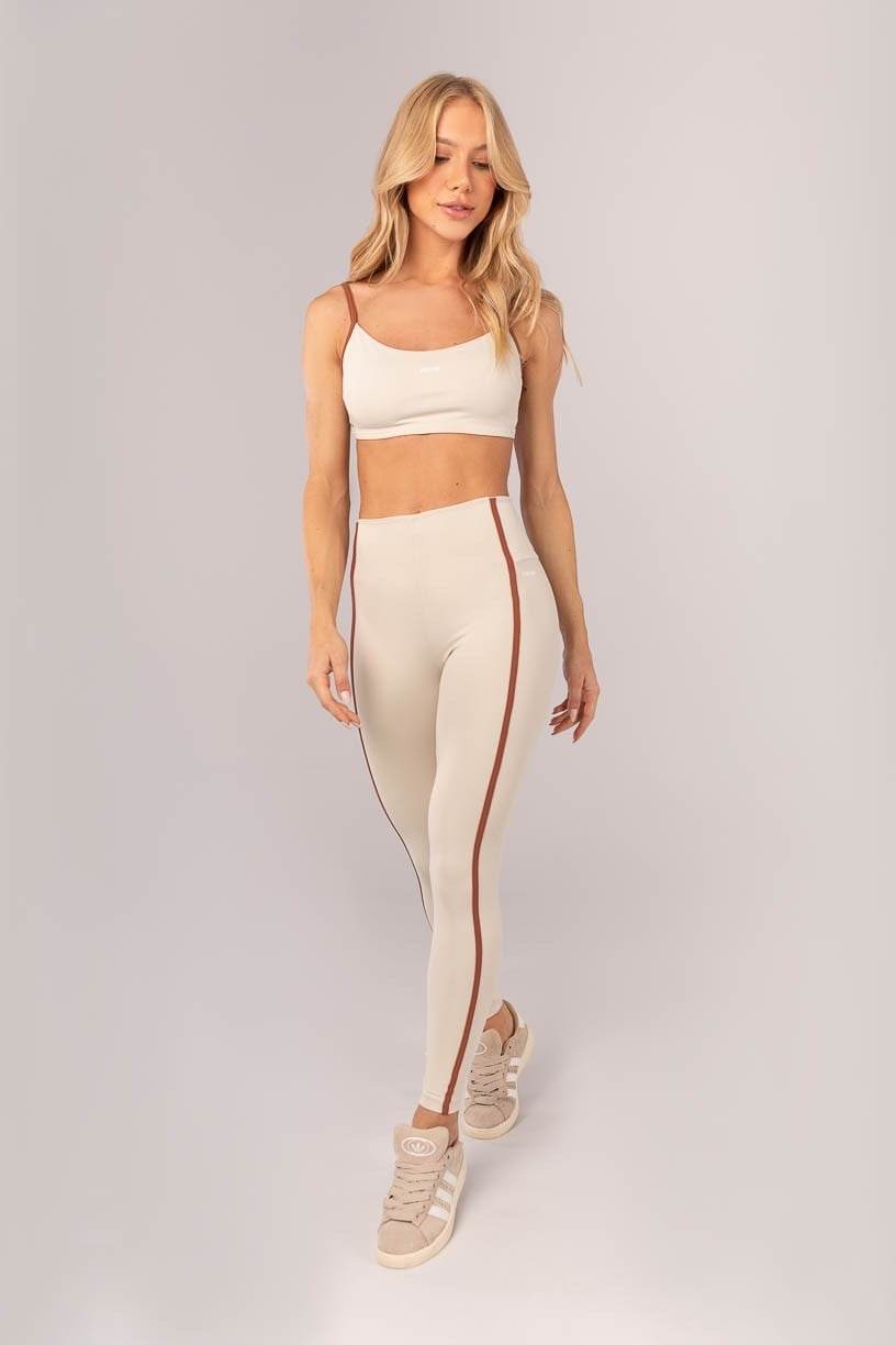 Legging con recortes (Beige / Marrón) - Imagen 5