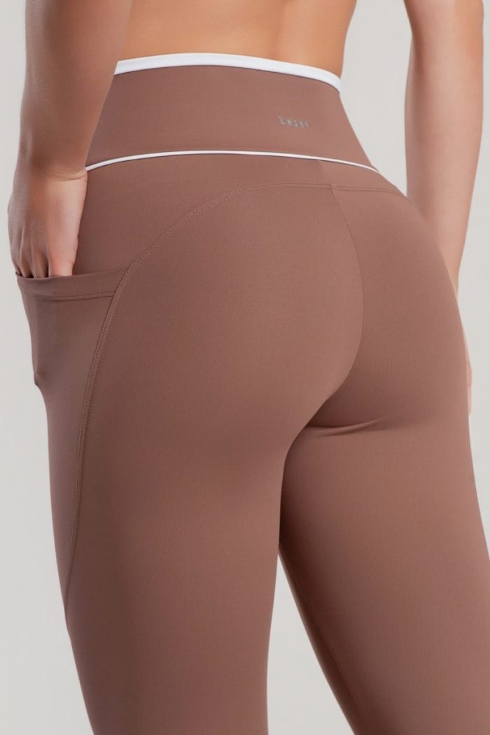 Calza sin gancho color canela - Imagen 4